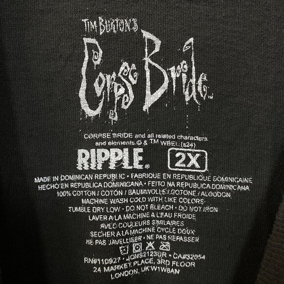 Tim Burton's Corpse Bride Emily The Corpse Bride Tee 2XL - Picture 4 of 4